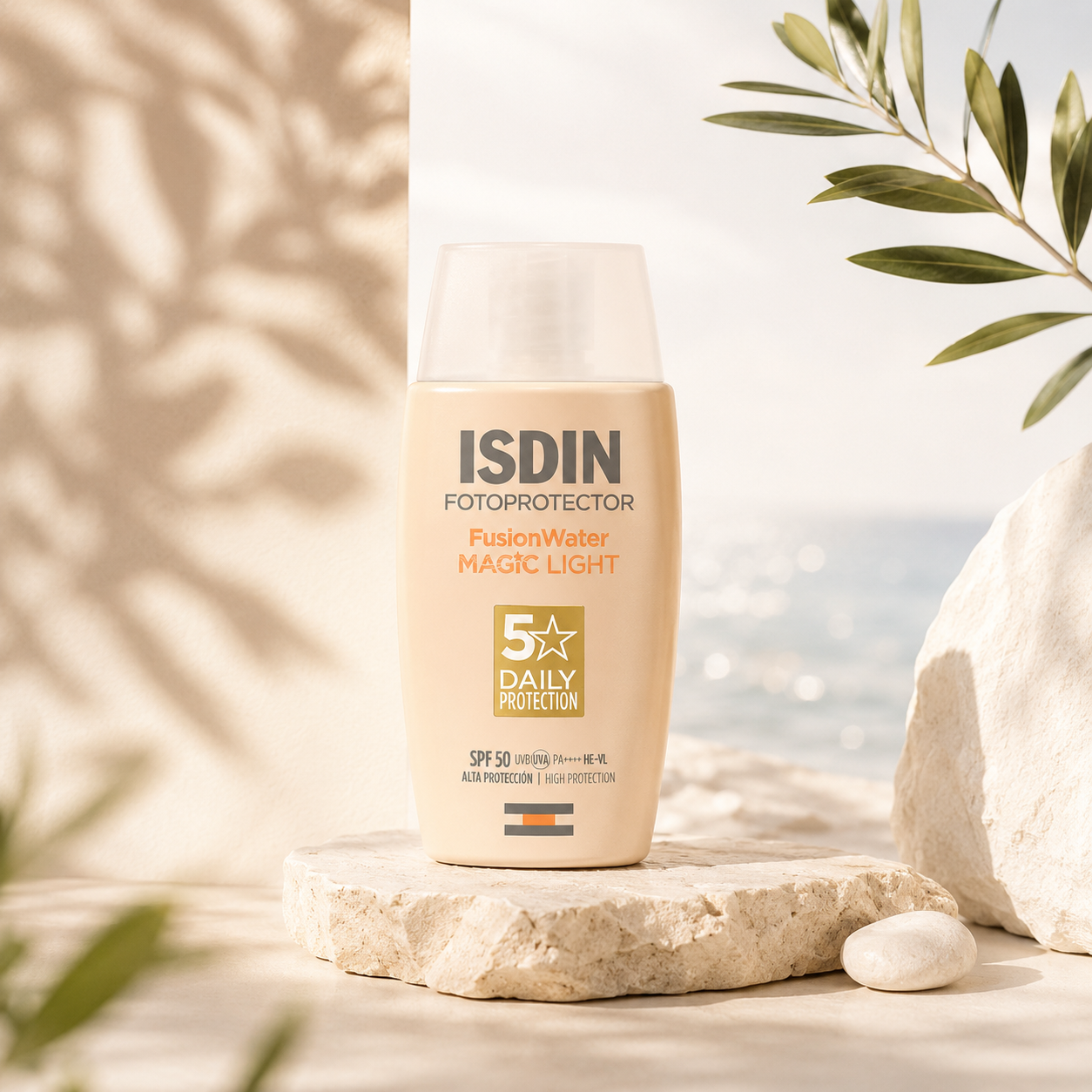 ضد آفتاب ایزدین فیوژن واتر رنگ لایت SPF 50